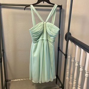 David’s Bridal Bridesmaids dress size 8 Mint Green
